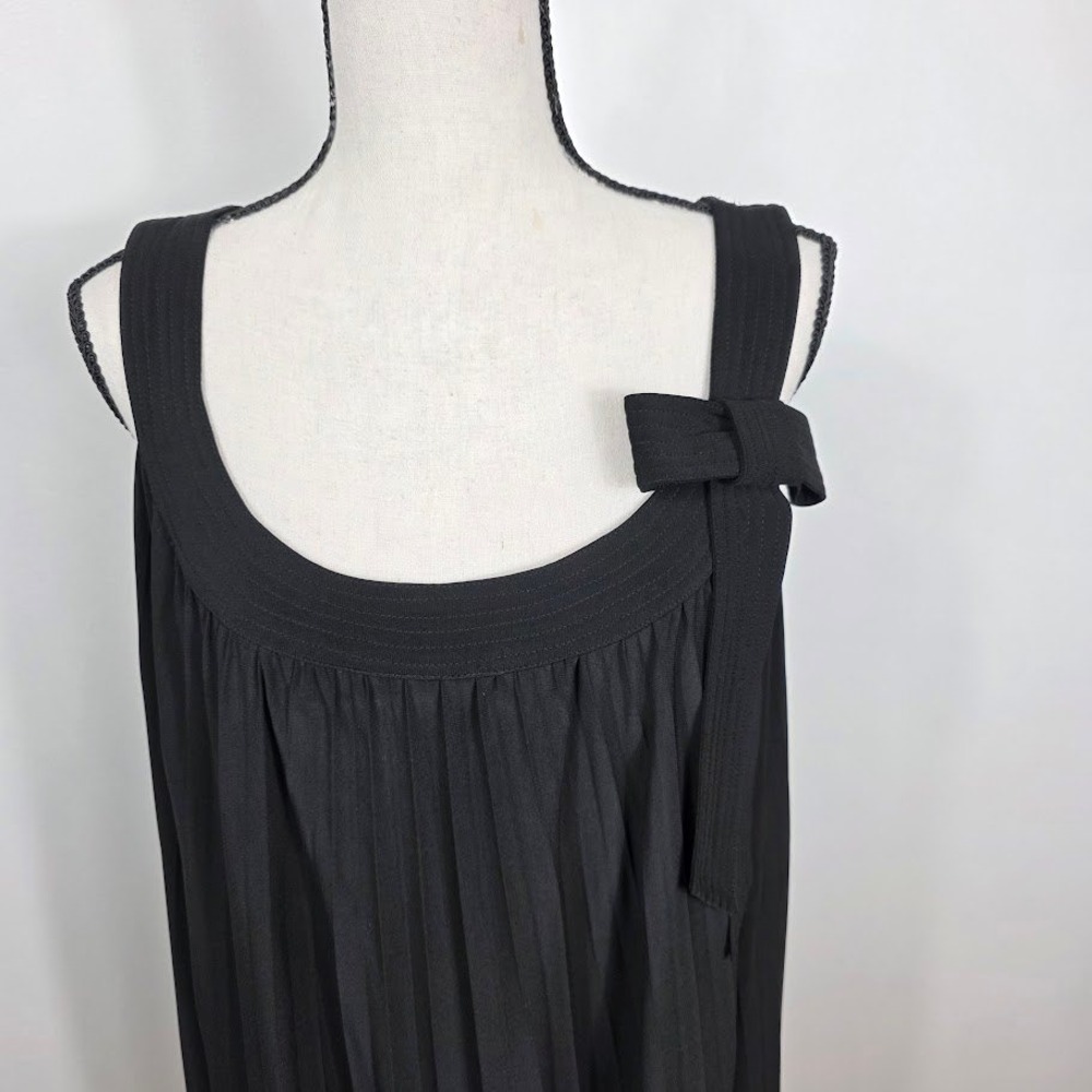 SIGNATURE By Robbie Bee Black Bow Detail Sleeveless Midi Dress Plus Size 20W - Picture 4 of 6